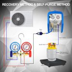 ⁦RR250 Portable AC Refrigerant Recovery Machine 3/4 HP 4 R410A HVAC⁩ - الصورة ⁦8⁩