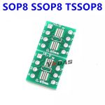 20x SOP8 SO8 SOIC8 TSSOP8 MSOP8 0.65mm 1.27mm to DIP8 2.54mm Adapter PCB YXQ - immagine 2