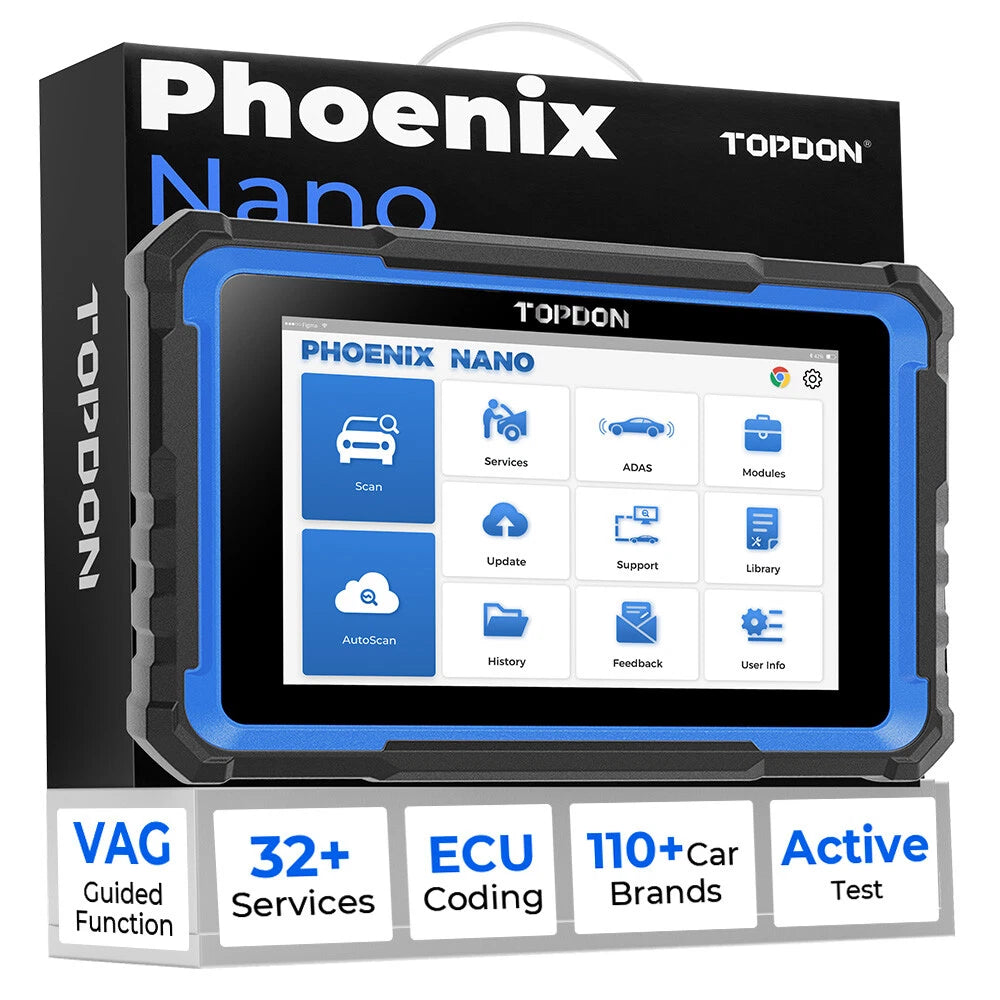TOPDON Phoenix Nano Full Systems OE-Level Diagnostic Tool with ECU Coding 2 Years Update 1 TOPDON Phoenix Nano Full Systems OE-Level Diagnostic Tool with ECU Coding 2 Years Update - Image 1