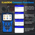 Vident iLink304 OBD2 Scanner Code Reader Scan Tool with 5 Resets Free Upgrade - Imagem 5