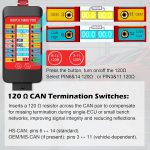 WOYO CTB007 PRO 12V/24V OBD2 Breakout Box - Professional ECU Test & CAN Tester - Imagem 7