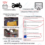 ⁦WOYO PL002 BMW Motorcycle TPMS Reset Tool  ISTA-D-Compatible Pressure Sensor Activator with Full Tire ID Recognition⁩ - الصورة ⁦3⁩