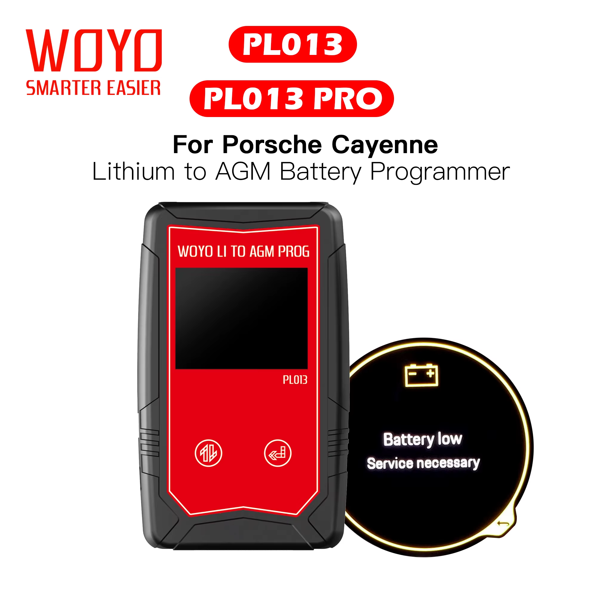 WOYO PL013 PRO Lithium-to-AGM Battery Conversion Programmer For Porsche Cayenne Vehicles 1 WOYO PL013 PRO Lithium-to-AGM Battery Conversion Programmer For Porsche Cayenne Vehicles – Image 1