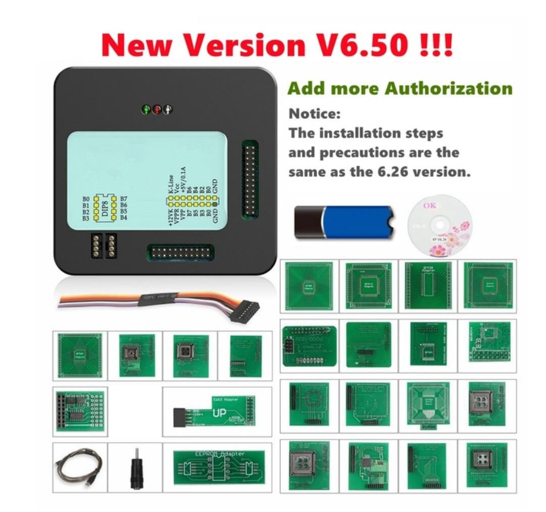 XPROG M V6.50 V6.26 A New Authorizations XPROG Metal Box XPROG-M ECU Programmer with Full Adapters 1 XPROG M V6.50 V6.26 A New Authorizations XPROG Metal Box XPROG-M ECU Programmer with Full Adapters - Imagem 1