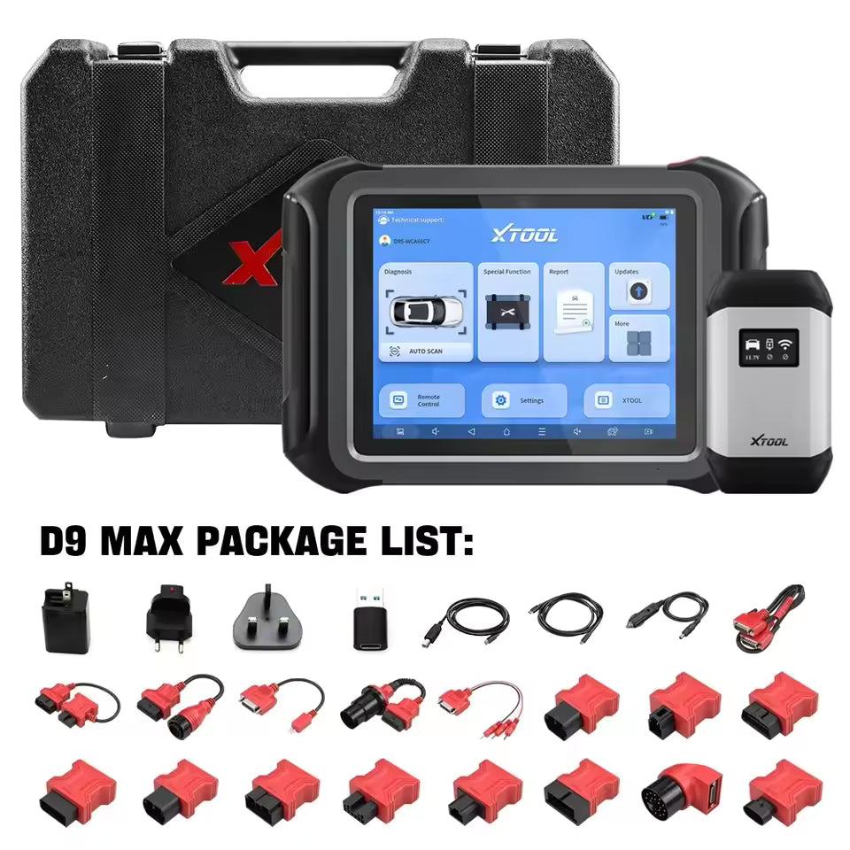 XTOOL D9 MAX Bluetooth Diagnostic Tools J2534 ECU Programming Automotive Scanner 1 XTOOL D9 MAX Bluetooth Diagnostic Tools J2534 ECU Programming Automotive Scanner - Image 1
