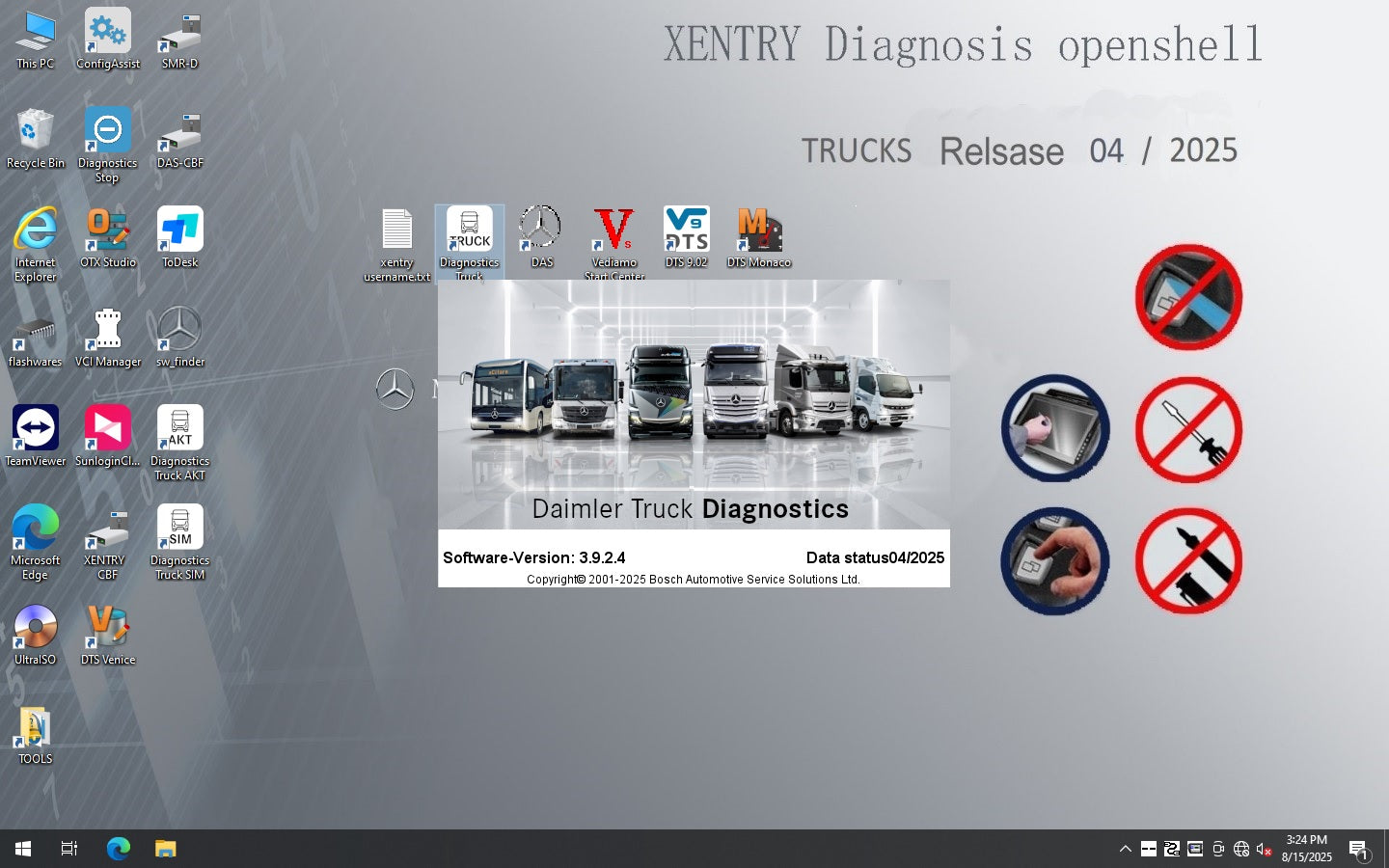 Mitsubishi Fuso Xentry Truck Diagnostic Software V2025.06 Car+V2025.04 Truck for Mitsubishi Fuso C5 Diagnostic Kit & SD Connect C5 1 Mitsubishi Fuso Xentry Truck Diagnostic Software V2025.06 Car+V2025.04 Truck for Mitsubishi Fuso C5 Diagnostic Kit & SD Connect C5 - Imagem 1