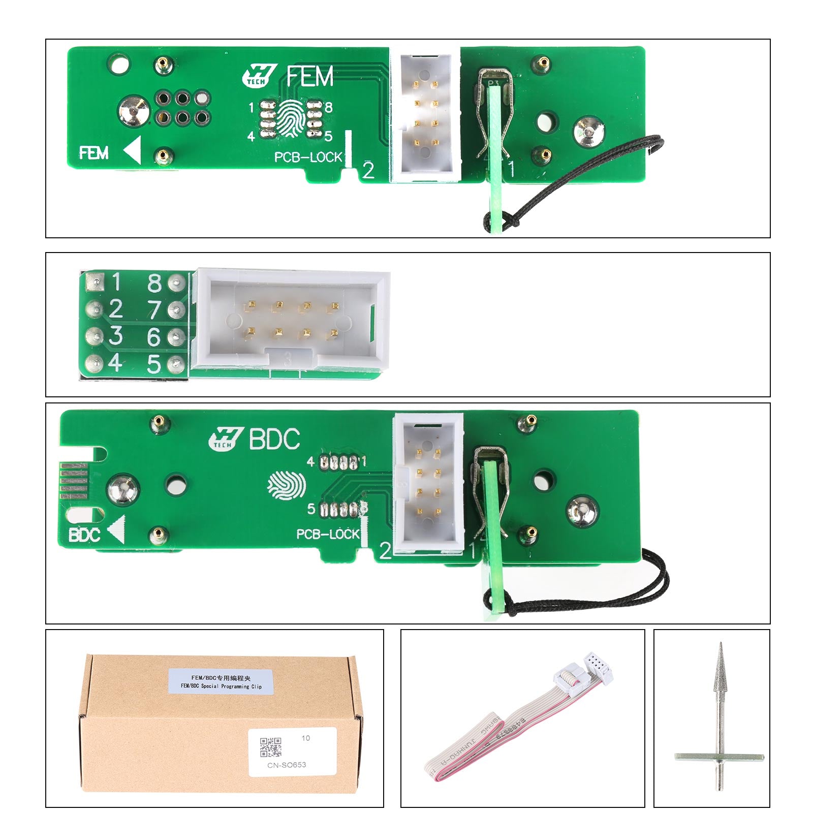 YANHUA BM-W FEM/BDC Clip Adapter for Yanhua ACDP, CGDI, VVDI, Autel, X431 1 YANHUA BM-W FEM/BDC Clip Adapter for Yanhua ACDP, CGDI, VVDI, Autel, X431 - Image 1