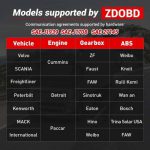 ZDOBD EPS001 Heavy Duty Truck Scanner for Android & IOS Supports DPF Regen【Pre-order】 - Imagem 8