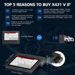 ⁦Launch X431 V 8inch Tablet Wifi/Bluetooth Full System Diagnostic Tool 2 Years Free Update Online [EU&US Stock]⁩ - الصورة ⁦5⁩