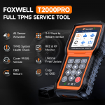 FOXWELL T2000 PRO Tire Pressure Monitor OBD2 Tire Pressure Diagnostic Tools with Sensors - immagine 2