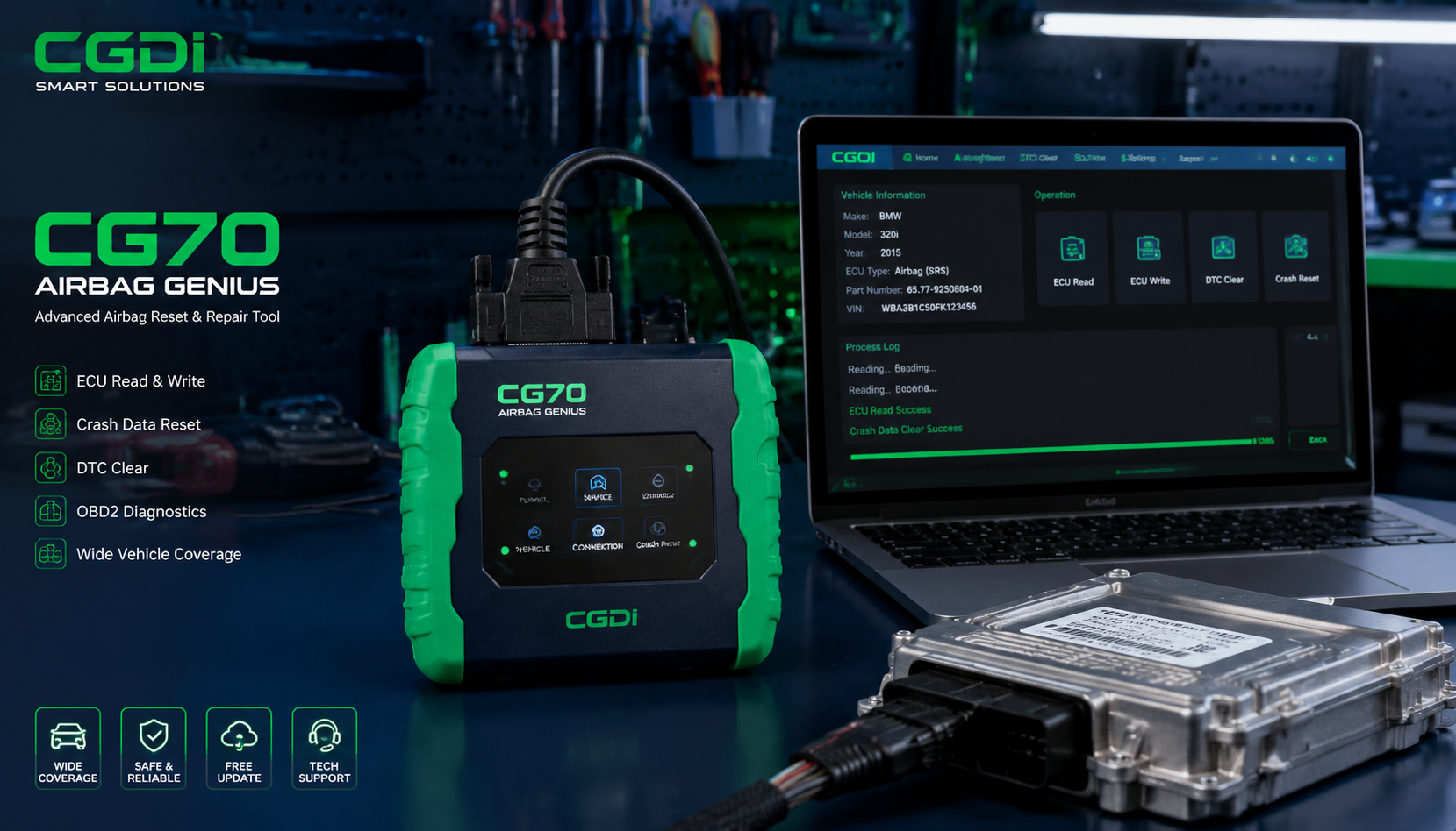hero airbag ecu repair - admin