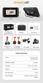 Xtruck HD19 Heavy Duty Diesel Truck Diagnostic Scanner - All-in-One Diagnostic Solution for Commercial Vehicles - Imagem 6