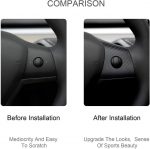 Model 3 / Y Steering Wheel Middle Trim Cover - Carbon Fiber Interior Mods - Imagen 7