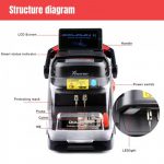 Xhorse Dolphin II XP-005L Key Cutting Machine With Adjustable Screen And Built-in Battery - Imagem 11